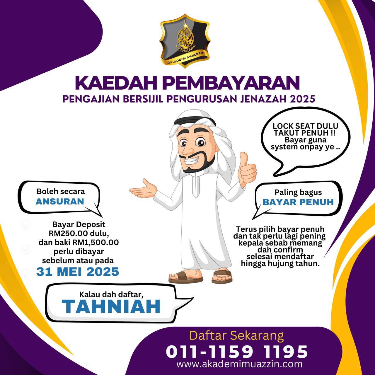 Fizikal Pembayaran Pengajian Jenazah